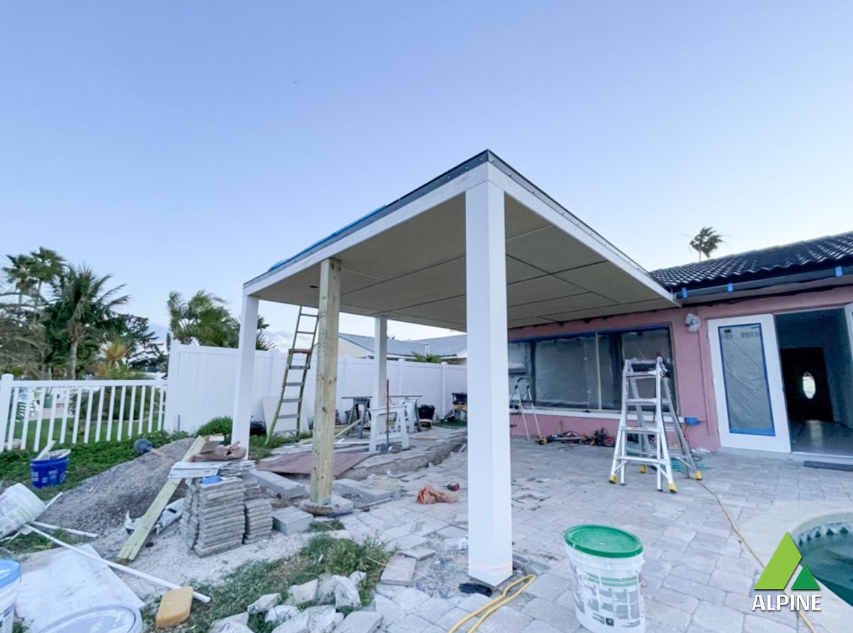 Water-damaged ceiling repair in St. Pete Beach home by Alpine Contracting