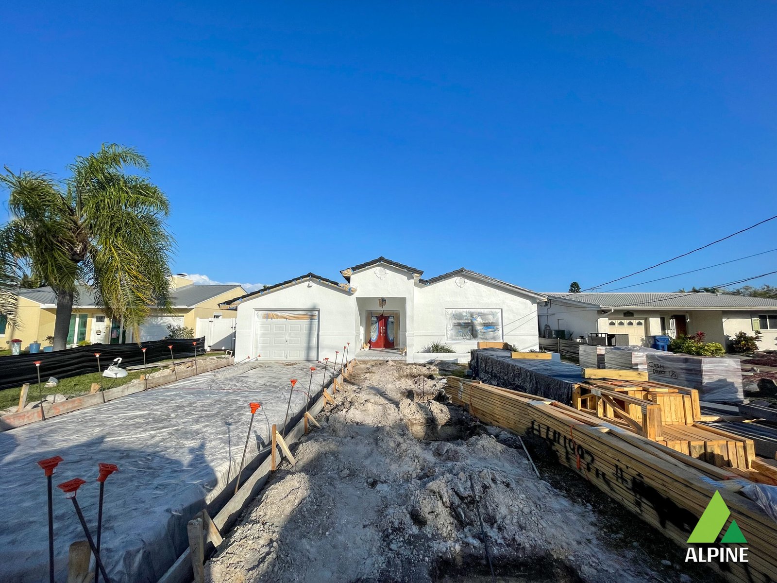 Flood water removal team in action at Madeira Beach home